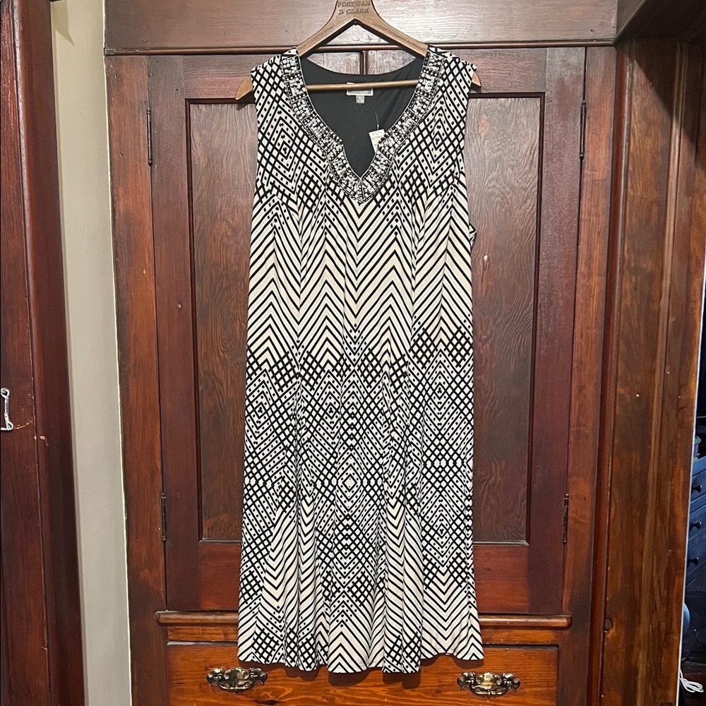 JM Collection Asymmetrical Sleeveless Dress